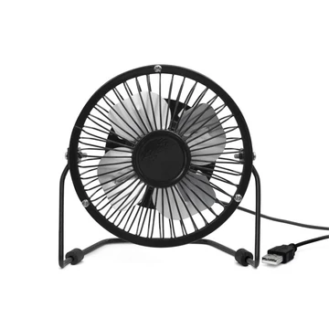 USB csatlakozós fekete asztali ventilátor