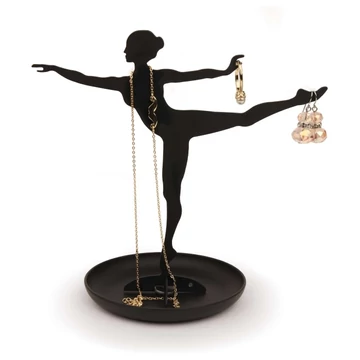 Fekete ballerina ékszertartó állvány