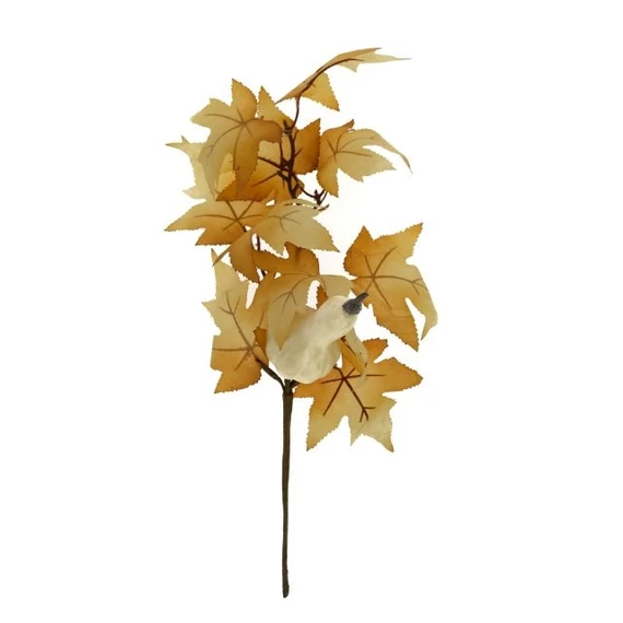 Leveles ág tökkel, 38 cm, sárga