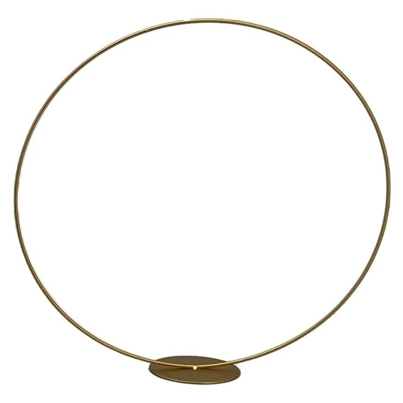 Állvány kör alakú fém 40 cm arany