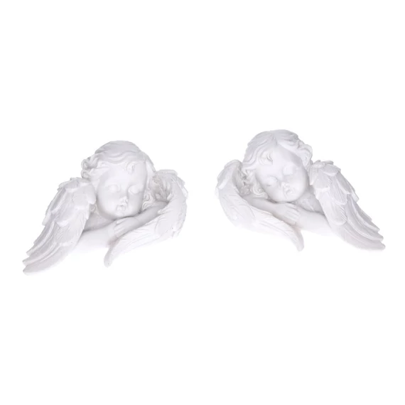 Angyalfej szárnyakkal poly 8,3x5x4,3 cm 2 féle