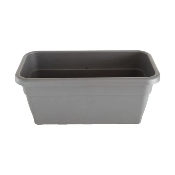 Taupe műanyag balkonláda 60 cm