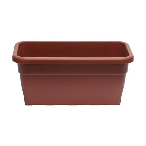 Terrakotta műanyag balkonláda 60 cm