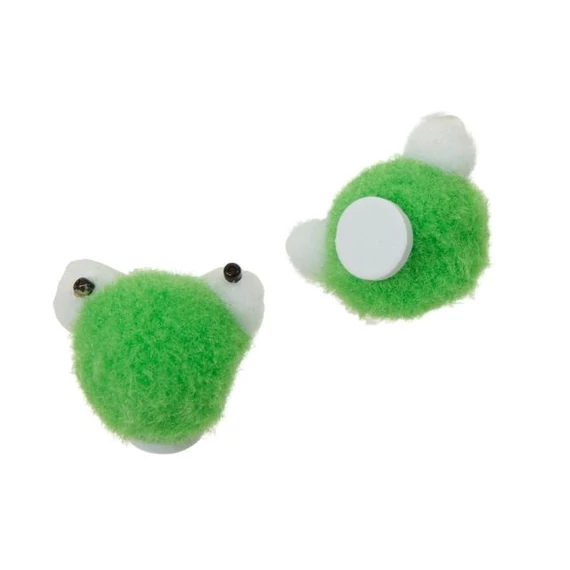 Öntapadós textil béka zöld 30 db