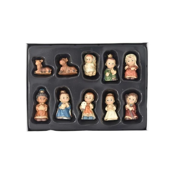 Bethlehem poly 2x4,5cm színes 10 db