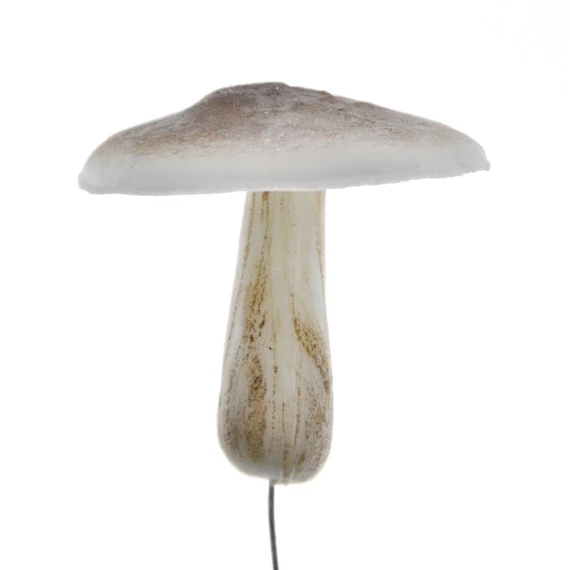 Betűzős gomba, polyfoam, 11 cm, barna, krém, 8 db