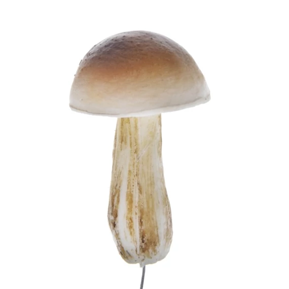 Betűzős gomba, polyfoam, 13 cm, barna, krém, 10 db