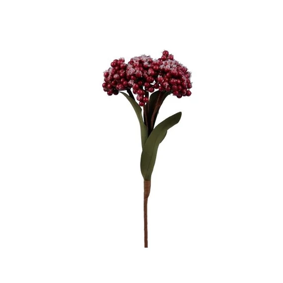 Havas bogyós csokor piros, polyfoam, 65 cm