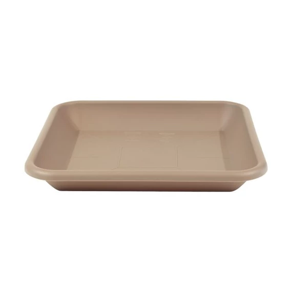 Cserépalátét műanyag szögletes taupe 20×15×3 cm