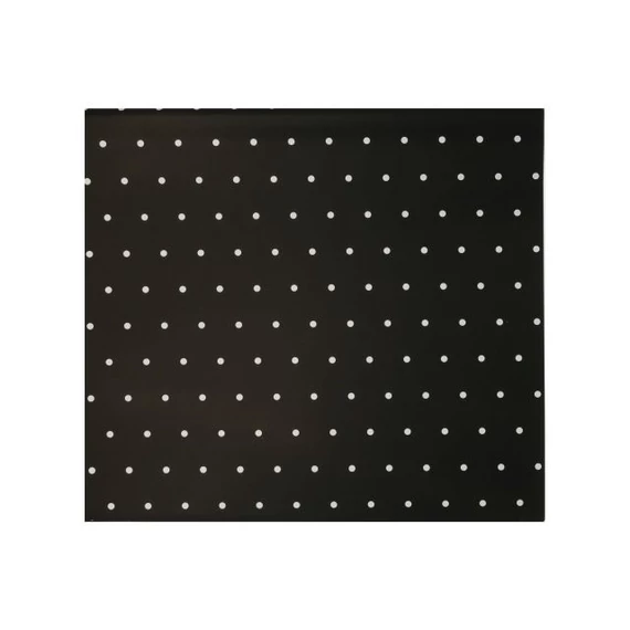 Csomagolópapír pöttyös vízálló fólia 58x58 cm fekete, fehér 20 db