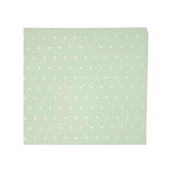 Csomagolópapír pöttyös vízálló fólia 58x58 cm menta 20 db