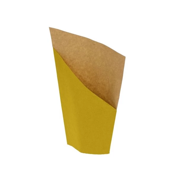 Csomagolópapír vágott virághoz 15x10x20cm sárga 50 db
