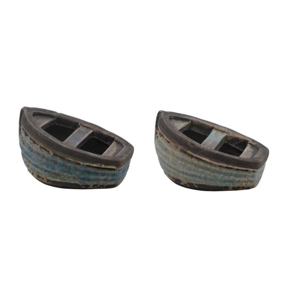 Csónak kerámia 5,9x4,3x3,6 cm kék 2 féle