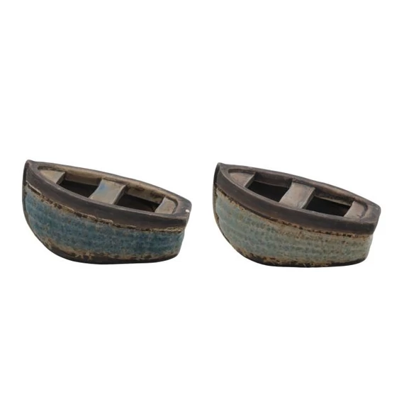 Csónak kerámia 9x6,2x5,1 cm kék 2 féle