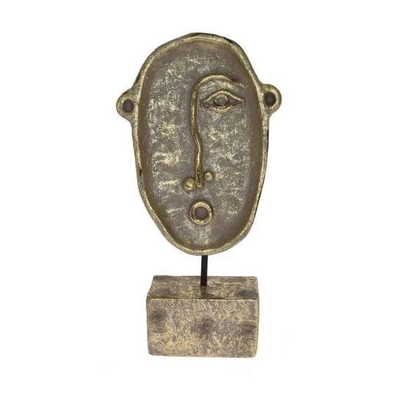 Modern arc dekoráció, kerámia, arany, 24x11x48 cm