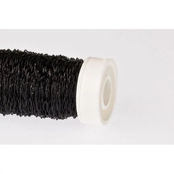 Dekordrót gyűrt 0,3 mm fekete 75 gr