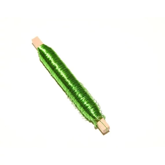 Csévélt drót 0,8 mm zöld 10 dkg