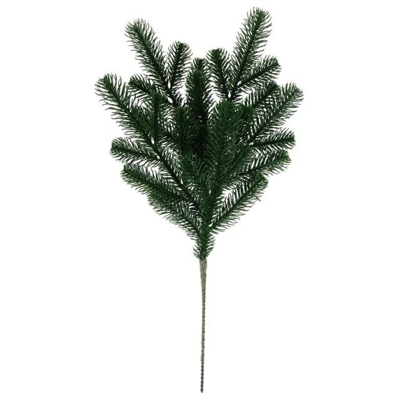 Fenyőág, 25 ággal, műanyag, 50 cm, zöld