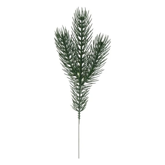 Fenyőág 3 ággal műanyag 20 cm zöld