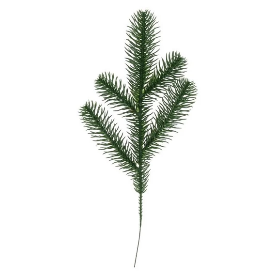 Fenyőág 5 ággal műanyag 25 cm zöld