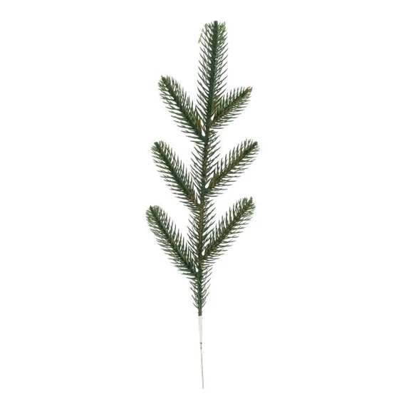 Fenyőág 7 ággal műanyag 25 cm zöld
