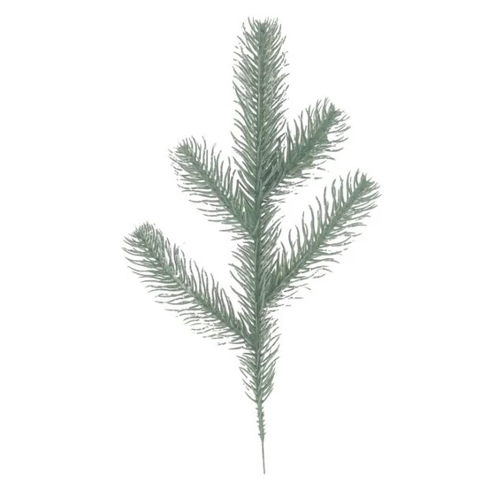 Fenyőág havas 5 ággal műanyag 25 cm zöld