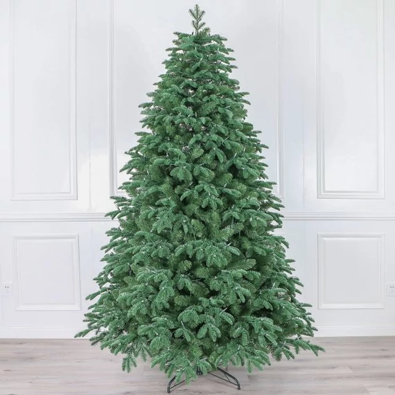 Fenyőfa talppal 1749 ággal, 3D hibrid műanyag 240 cm zöld