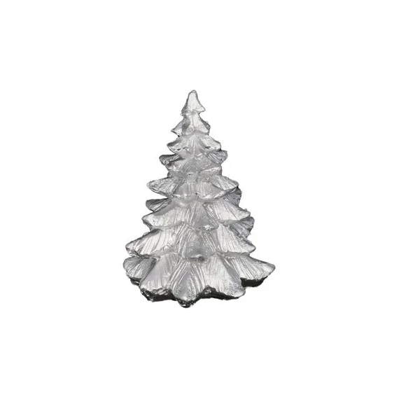 Fenyőfa poly 5,3x4,5x7cm ezüst