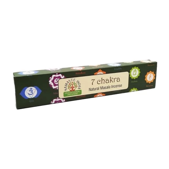 Füstölő Namaste India 7 csakra 15gr/cs