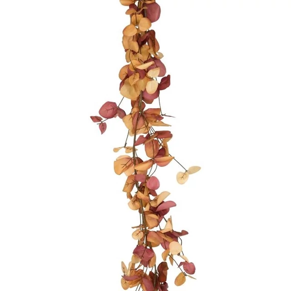 Leveles girland, 185 cm, narancssárga és bordó