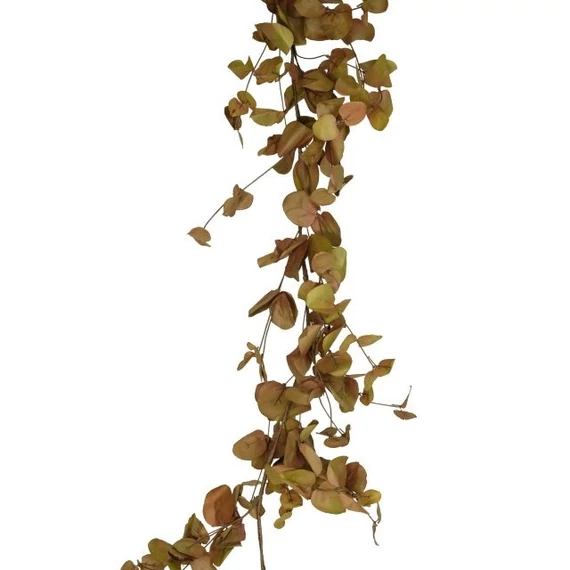 Leveles girland, 186 cm, barna és zöld