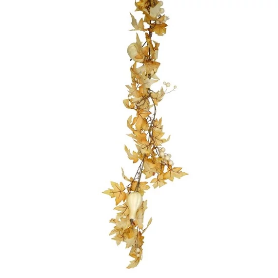 Girland leveles, tökkel, 190 cm, sárga, SSS