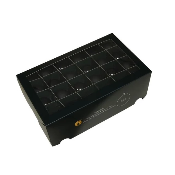 Üveg gömb 4 cm black 48 db