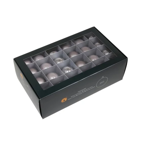 Üveg gömb, 4 cm, tuffstone, 48 db