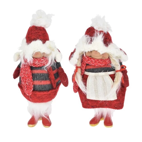 Gyerek fiú-lány sapkában textil piros-fehér 15x9x25 2 féle