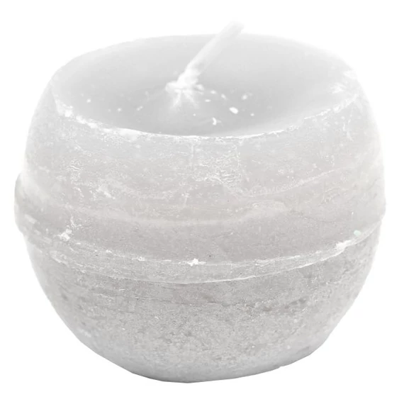 Gyertya golyó paraffin 6 cm fehér 12 db