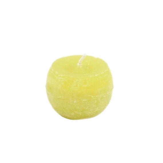Gyertya golyó paraffin 6cm világos oliva 12 db