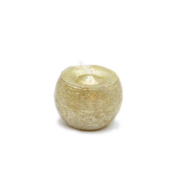 Gyertya golyó paraffin 6 cm arany 12 db