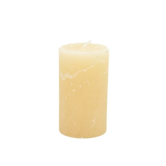 Gyertya henger paraffin 5x9 cm krém 4 db