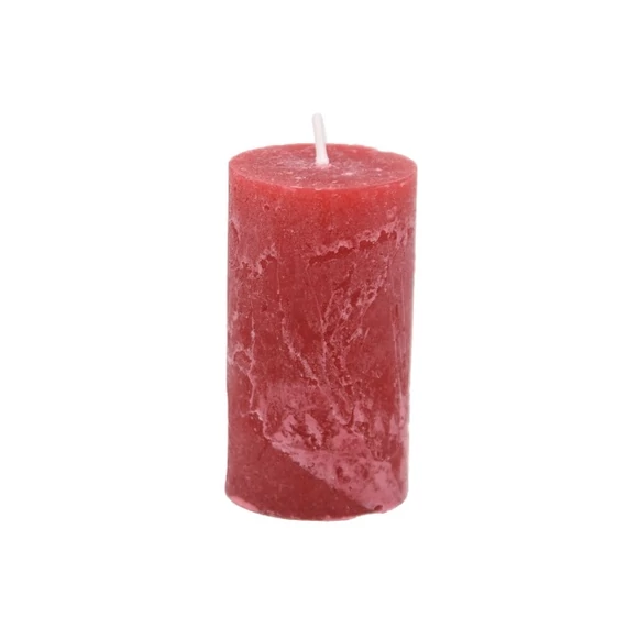 Gyertya henger paraffin 5x9 cm rubin 4 db