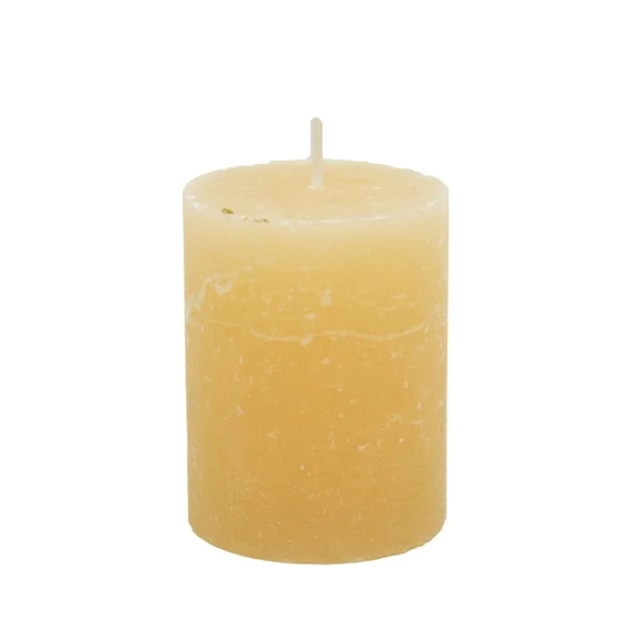 Gyertya henger paraffin 7x9 cm krém 4 db