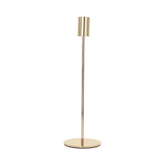 Talpas gyertyatartó fém arany 23, 27, 31 cm 3 db