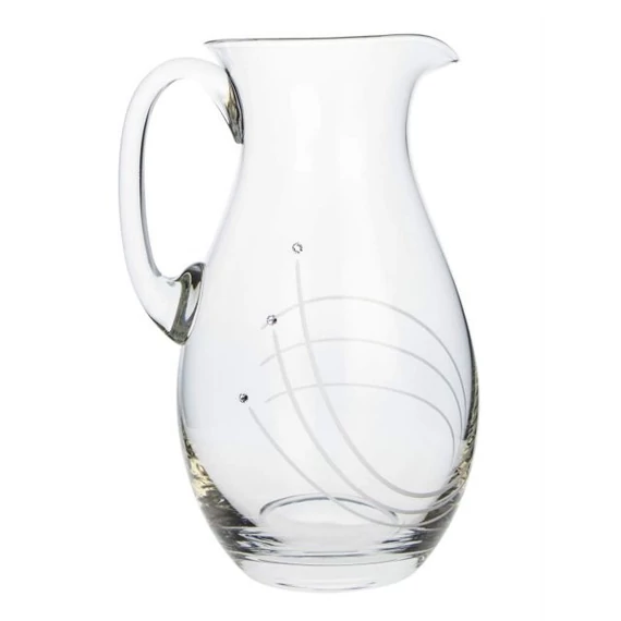 Üvegkancsó, Swarovski kristállyal, 1900 ml, átlátszó