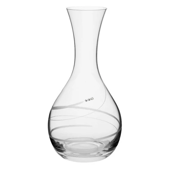 Üveg karaf Swarovski kristállyal átlátszó 1200 ml, 25,6x13 cm