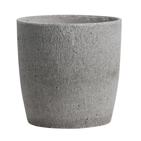 Kaspó cement 27x26,5 cm szürke