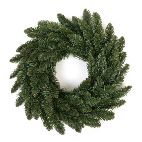 Koszorú, műanyag, 40 cm, zöld