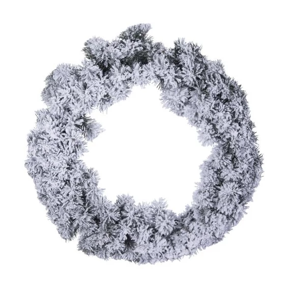Havas fenyő koszorú, műanyag, 100 cm, zöld