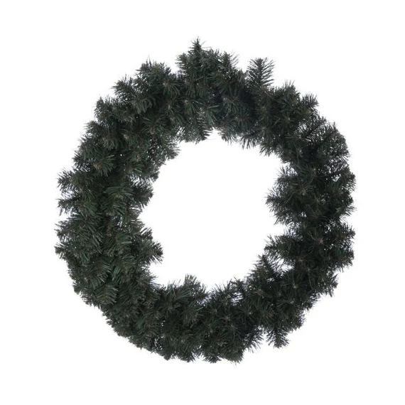 Fenyő koszorú, műanyag, 100 cm, zöld