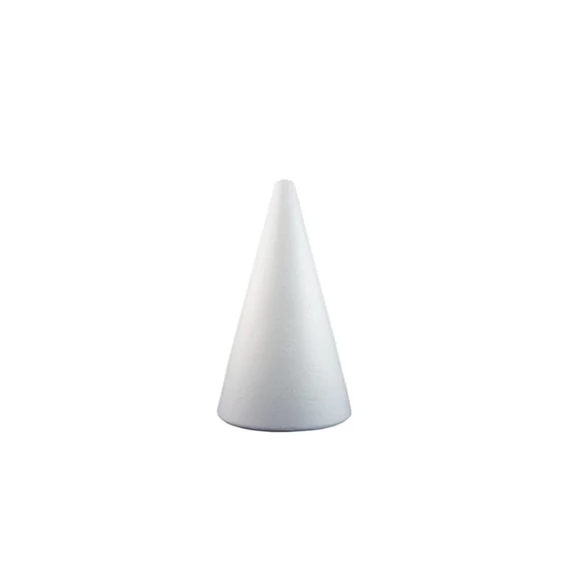 Kúp forma hungarocell 11x5,5cm fehér