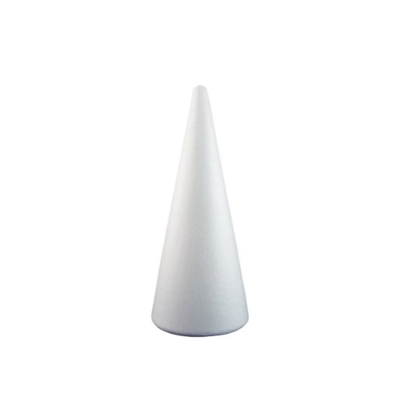Kúp forma hungarocell 9x25cm fehér